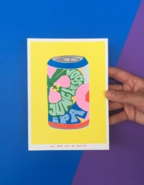 Canette de Jungle Soda IPA - Impression risographique