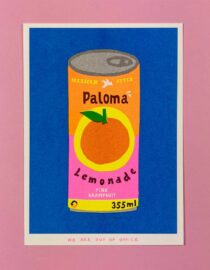 Canette de limonade Paloma - Impression risographique