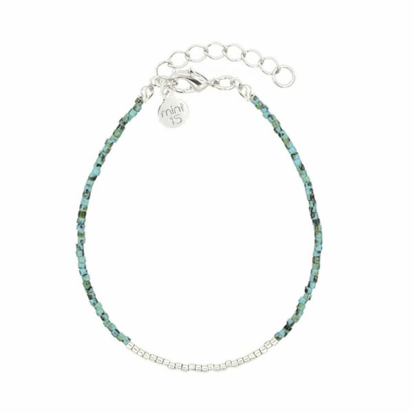 Bracelet Simply Chique - Argent / Pierre turquoise