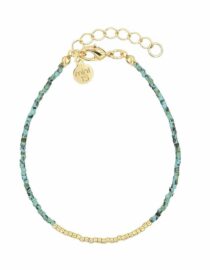 Bracelet Simply Chique - Or / Pierre turquoise