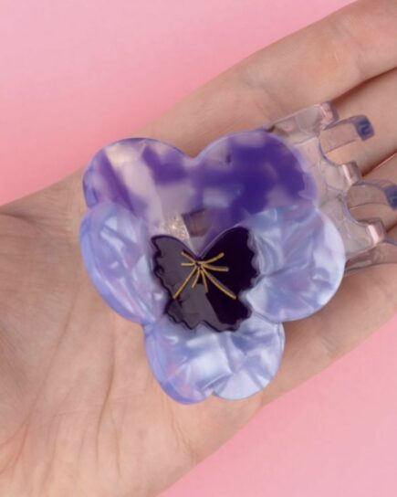 Pince à cheveux Pensée Mauve