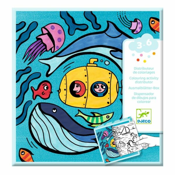 Distributeur de coloriages, Océan