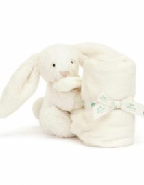 Doudou lapin crème timide