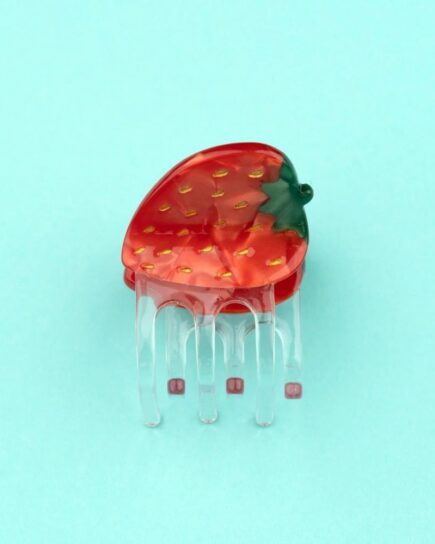 Mini pince à cheveux Fraise