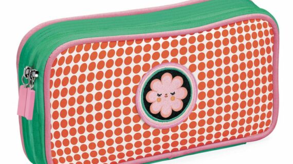 Trousse papeterie Fleur