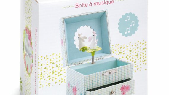 Coffret boite à musique Chanson du lapin choux
