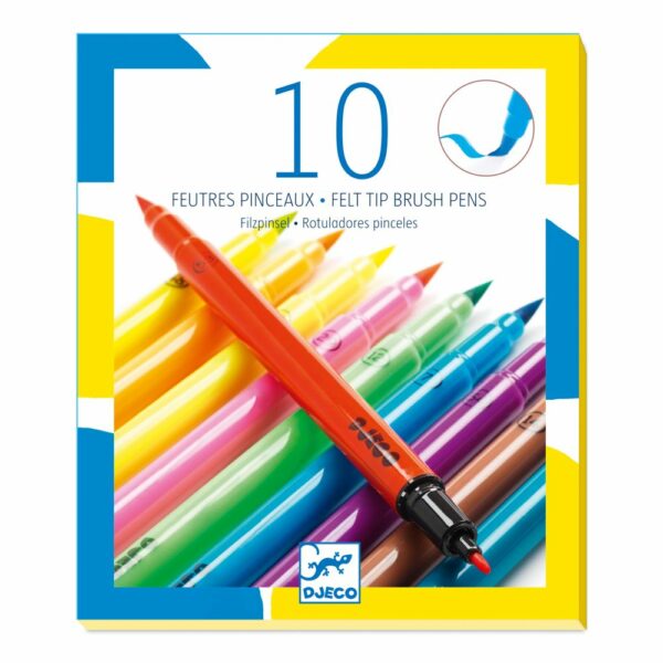 Les couleurs des grands 10 feutres pinceaux - Pop