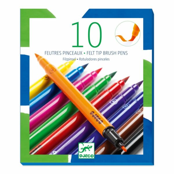 Les couleurs des grands 10 feutres pinceaux - Classique