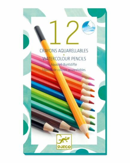 Les couleurs des grands 12 crayons aquarellables
