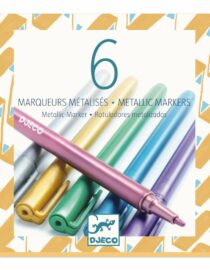 Les couleurs des grands 6 marqueurs métalliques