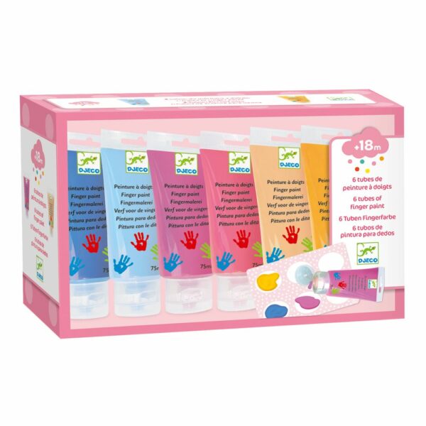 Les couleurs des petits 6 tubes de peinture à doigts Sweet