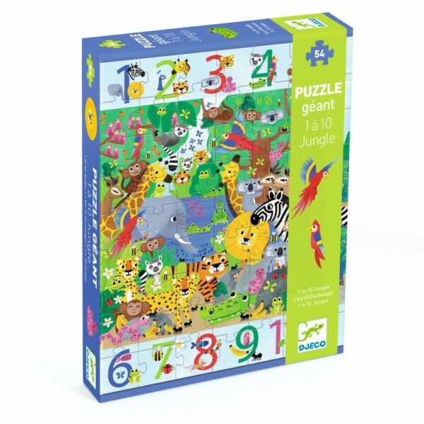 Puzzles géants 1 à 10 Jungle