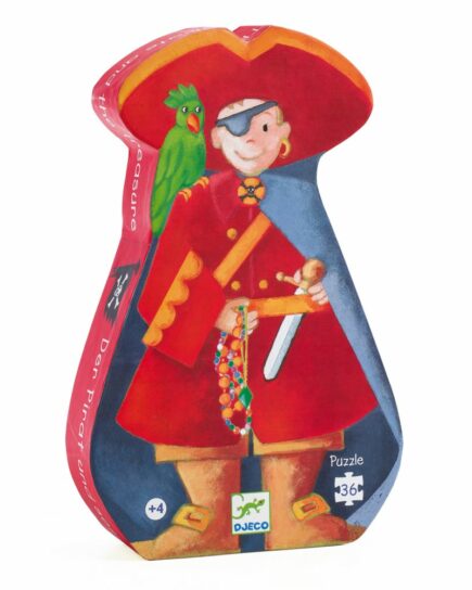 Puzzles silhouettes Le pirate et son trésor - 36 pcs