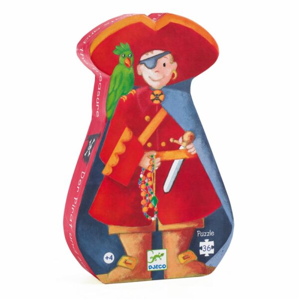 Puzzles silhouettes Le pirate et son trésor - 36 pcs