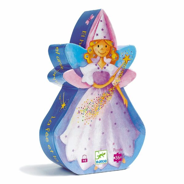 Puzzles silhouettes La fée et la licorne - 36 pcs
