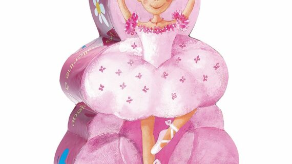 Puzzles silhouettes La ballerine à la fleur - 36 pcs