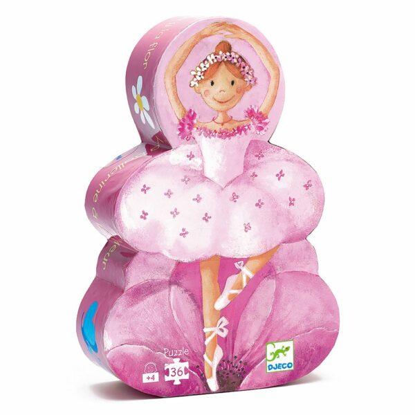 Puzzles silhouettes La ballerine à la fleur - 36 pcs