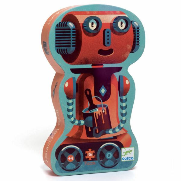 Puzzles silhouettes Bob le robot - 36 pcs