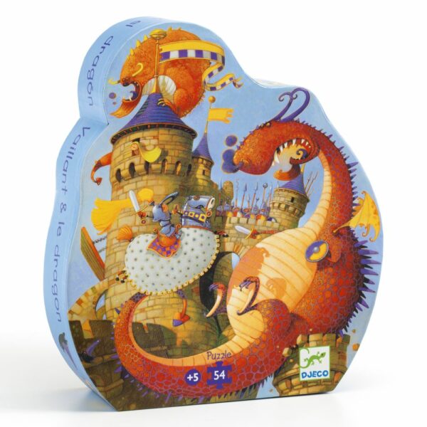 Puzzles silhouettes Vaillant et les dragons - 54 pcs
