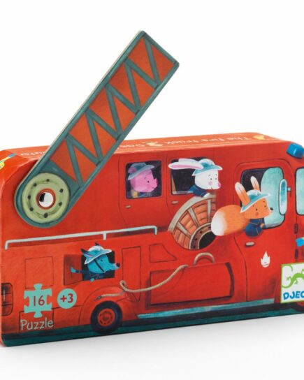 Puzzles silhouettes Le camion de pompier - 16 pcs