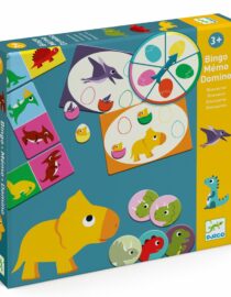 Mémo, Loto, Domino Bingo Memo Domino - Dinosaures