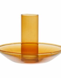 Bougeoir Funky Ambre D10xh8cm