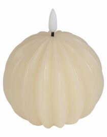 Bougie Led Boule Ivoire D10h12