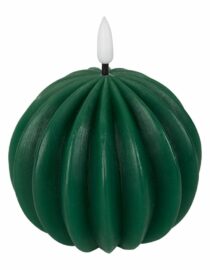 Bougie Led Boule Vert D10xh12