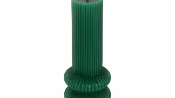 Bougie Led Pilier Vert D7.5h21