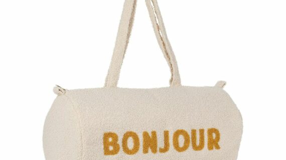 Sac Week-end Funky Ecru+Mtd 50x26cm