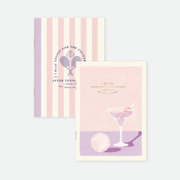 Duo Tennis - Carnet de poche A6 DUO