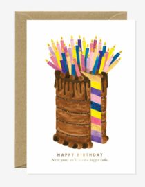 Bigger Cake - Carte double avec enveloppe