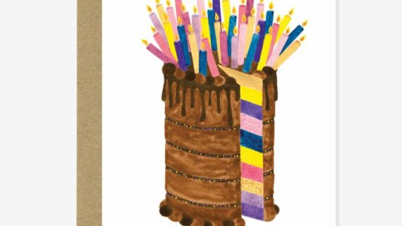 Bigger Cake - Carte double avec enveloppe