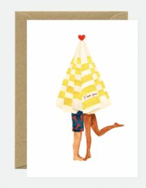 Beach Umbrella - Carte double avec enveloppe