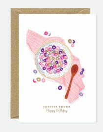 Cheerios Forever Young - Carte double avec enveloppe