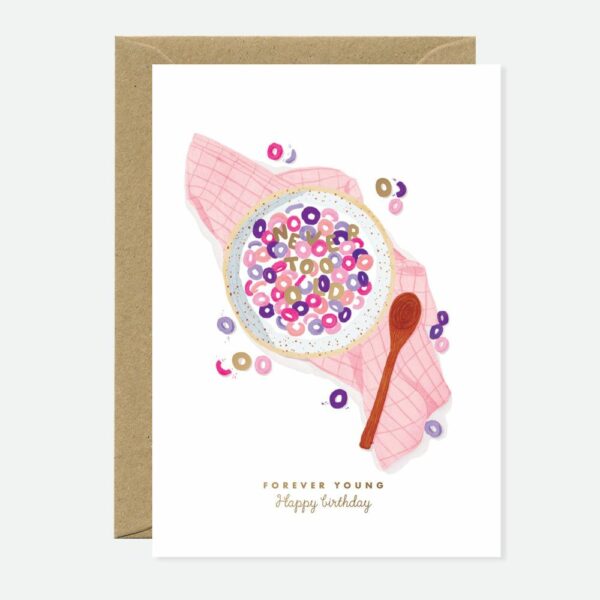 Cheerios Forever Young - Carte double avec enveloppe