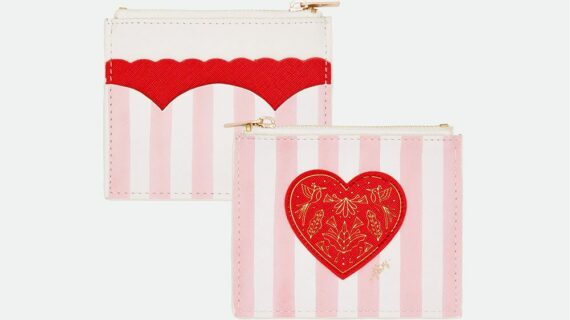Portefeuille - Rayures roses