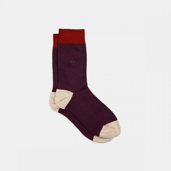 Chaussettes Rayées - Urbaine en coton peigné