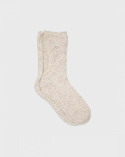 Chaussettes Beige en laine avec Angora