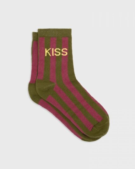 Chaussettes Rayées - Kiss en coton peigné