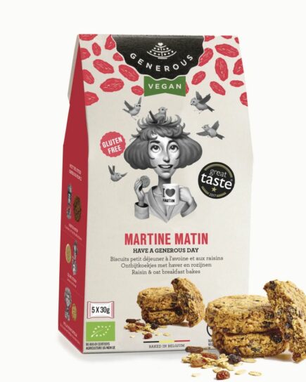 Martine Matin 150g - Cookies à l'avoine et aux raisins
