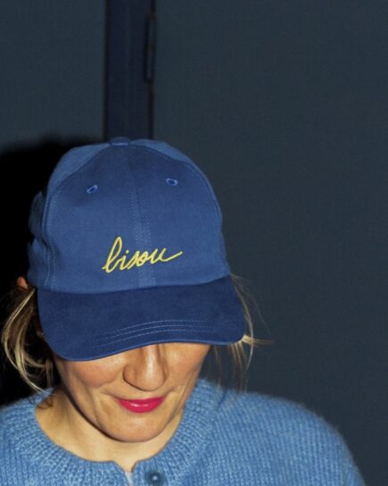 Casquette unisexe Bisou bleu marine