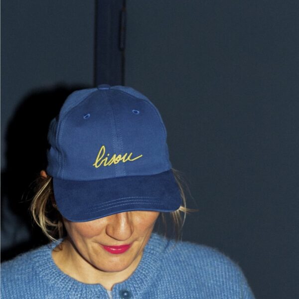 Casquette unisexe Bisou bleu marine