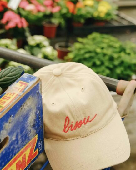 Casquette unisexe Bisou beige