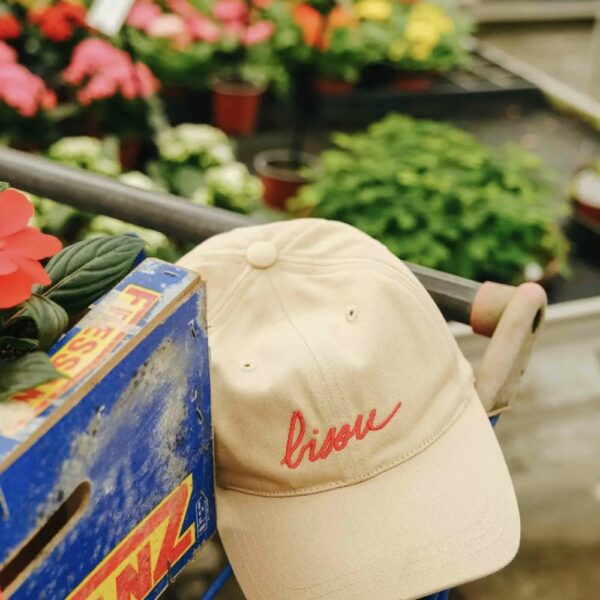 Casquette unisexe Bisou beige