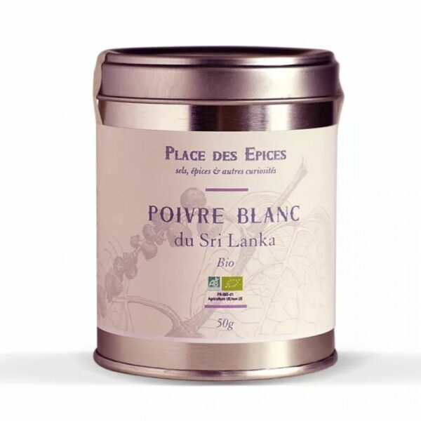 Poivre blanc du Sri Lanka Bio