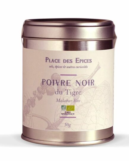 Poivre noir ddu Tigre - Malabar Bio