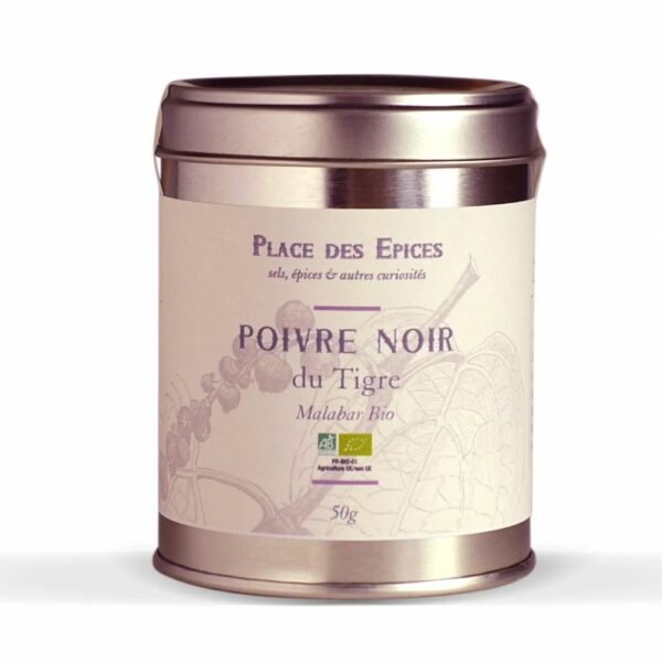 Poivre noir ddu Tigre - Malabar Bio