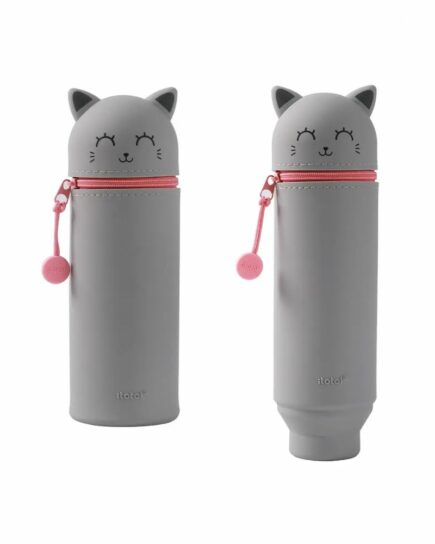 Trousse en silicone Grey Cat