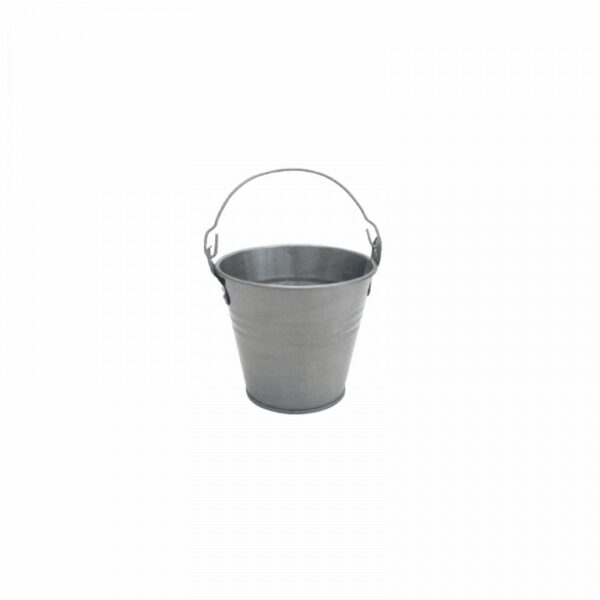 Seau en zinc naturel avec anse 13cm